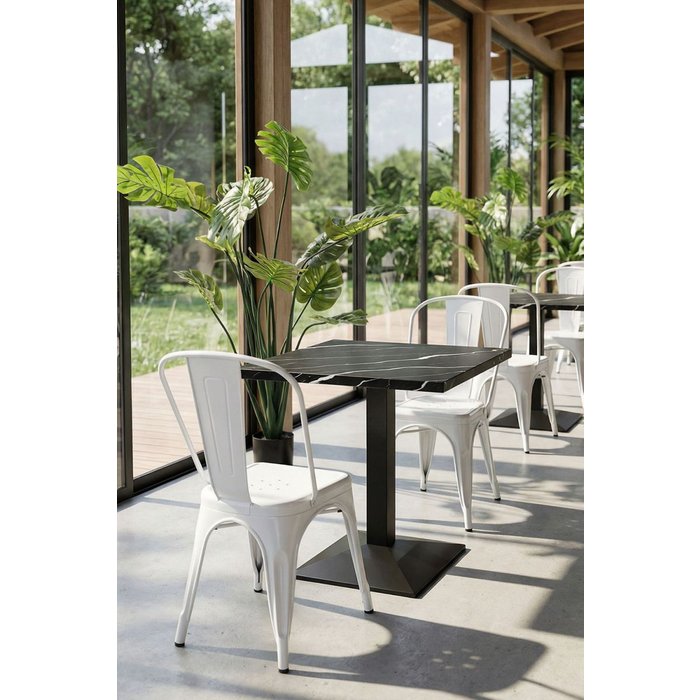 Regalos miguel - mesas bar - mesa kuat black 70 cm - mármol negro