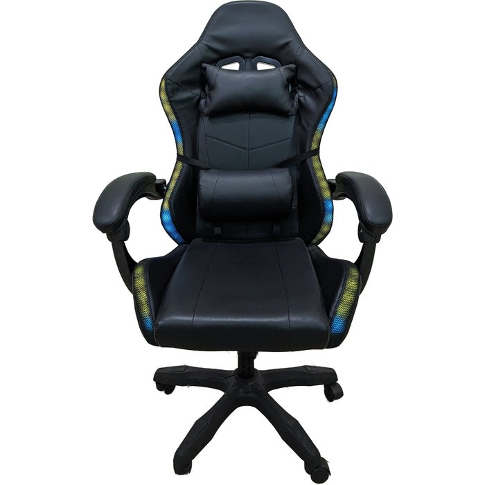 Silla gaming ergonomica y giratoria yn con luces led