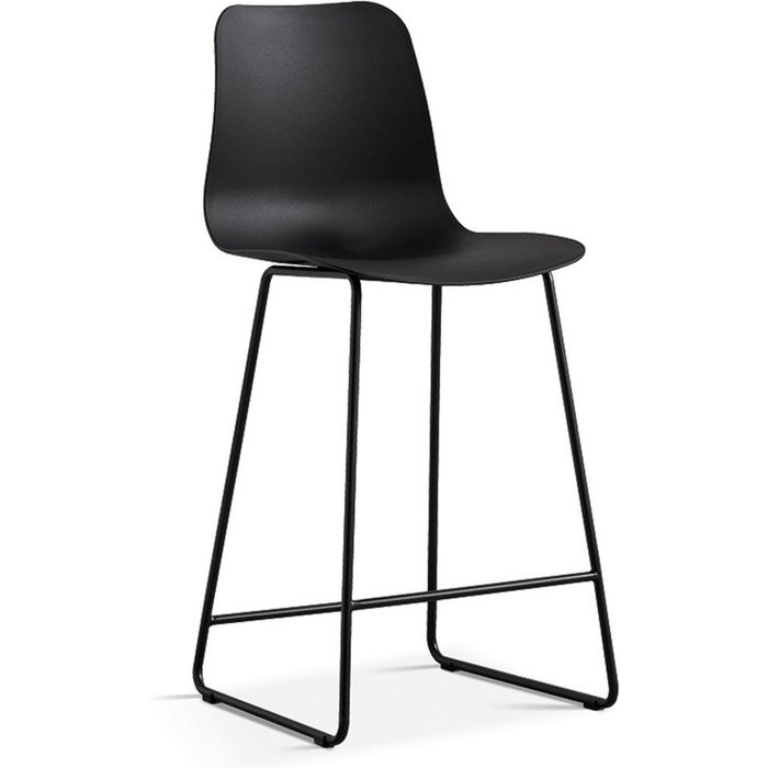 Silla de mostrador ''mario'' pp negra, dimensiones: h100.5 x l51 x p44cm