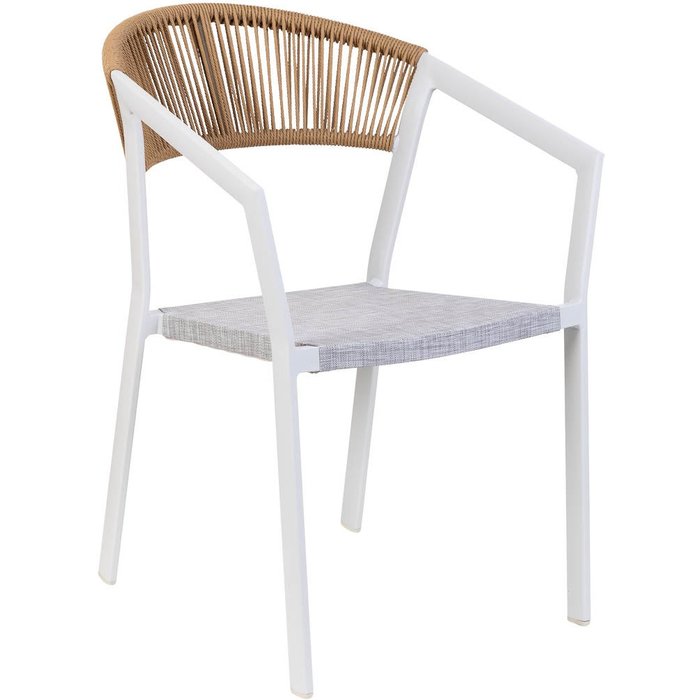 Silla de aluminio blanca 57x62x78