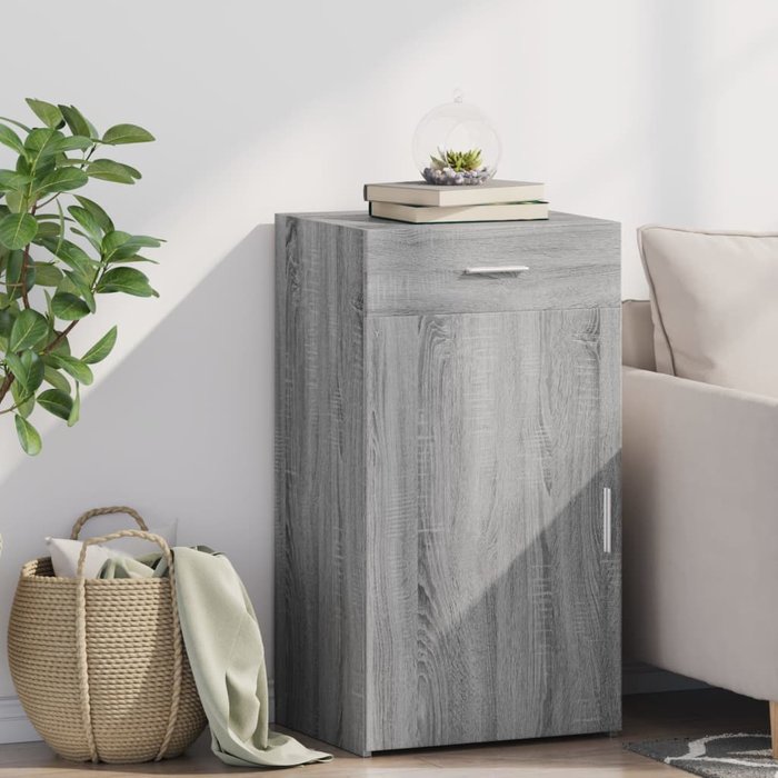Aparador gris sonoma 50x42,5x93 cm madera contrachapada