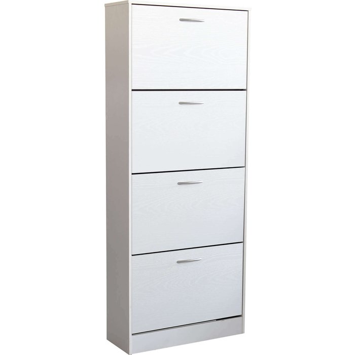 Mueble zapatero de interior con 4 puertas batientes de madera helena