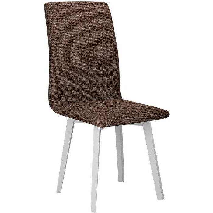 Silla victorville 269, marrón, blanco, 90x43x41cm, tapiz, de madera, madera