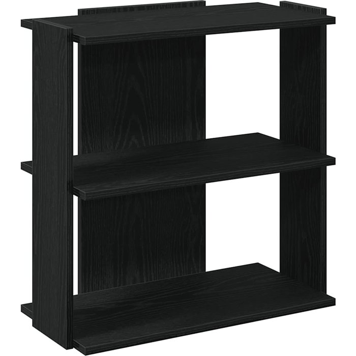 Librería de 3 estantes madera de ingeniería negro 60x30x60 cm – comfortxl