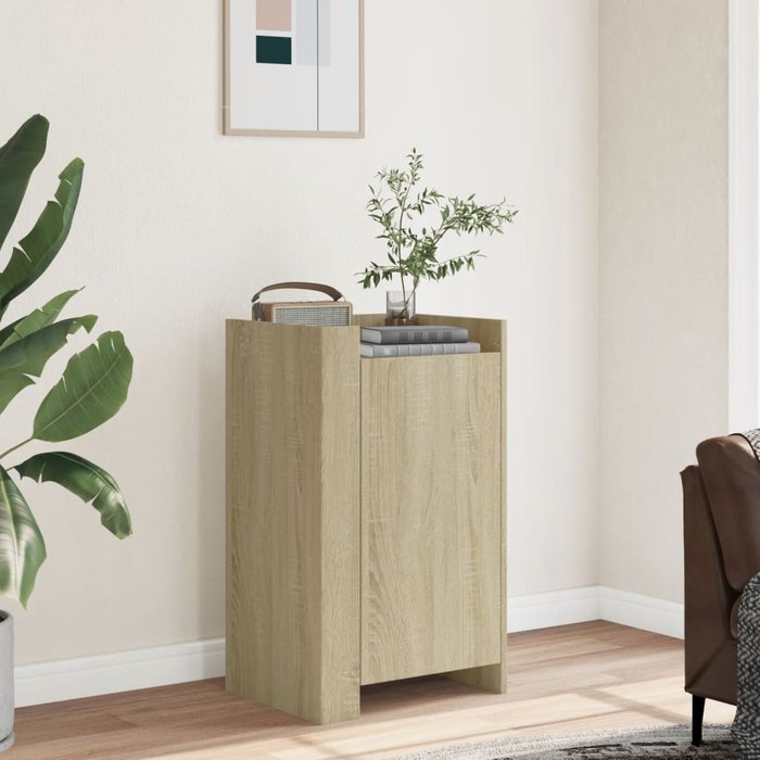 Aparador sonoma de roble, 45x35x75 cm, madera de ingeniería.