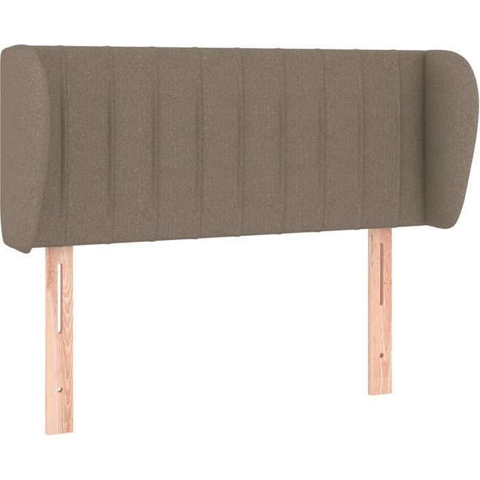 Cabecero cama - mueble cabecero de tela gris taupe 103x23x78/88 cm