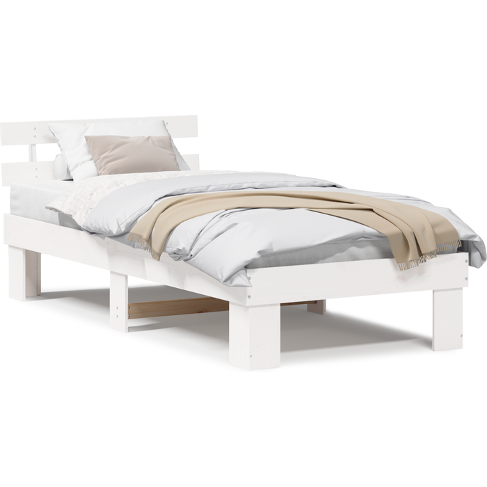 Estructura de cama 90 x 200 cm madera de pino macizo vidaxl