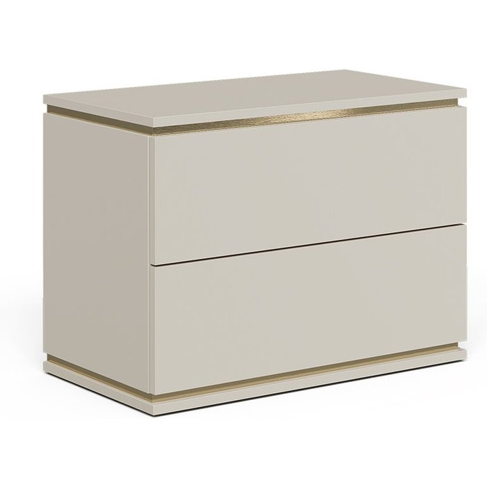 Vicco mesilla de noche linette, cachemira, 66 x 48.6 cm con 2 cajones