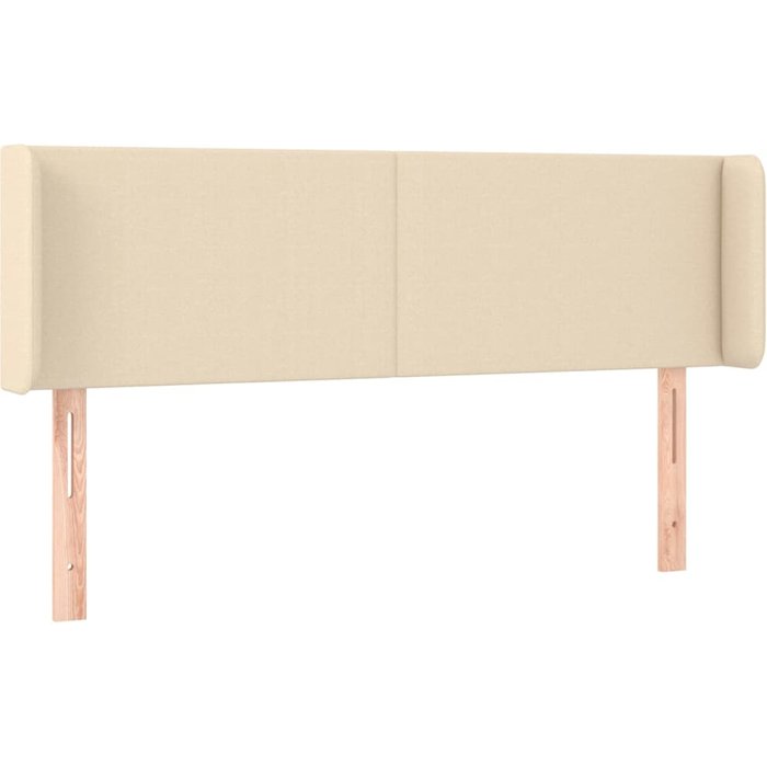 Cabecero cama - mueble cabecero de tela color crema 147x16x78/88 cm