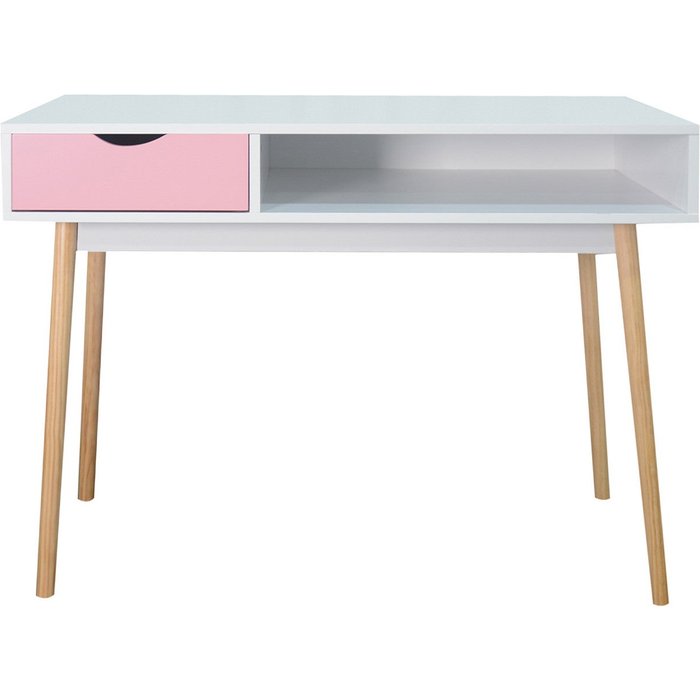 Consola onepink thinia home blanco/rosa 100x75x50 cm