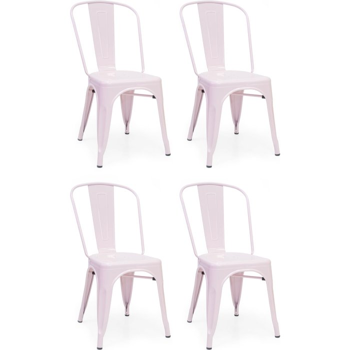 Pack 4 sillas linx rosa claro