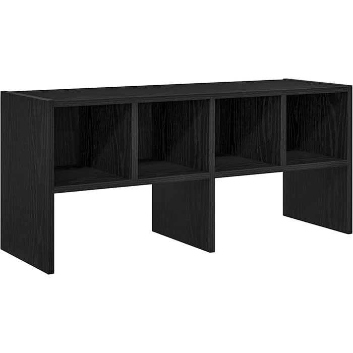 Zapatero apilable en roble negro 89,5x30x40 cm - comfortxl