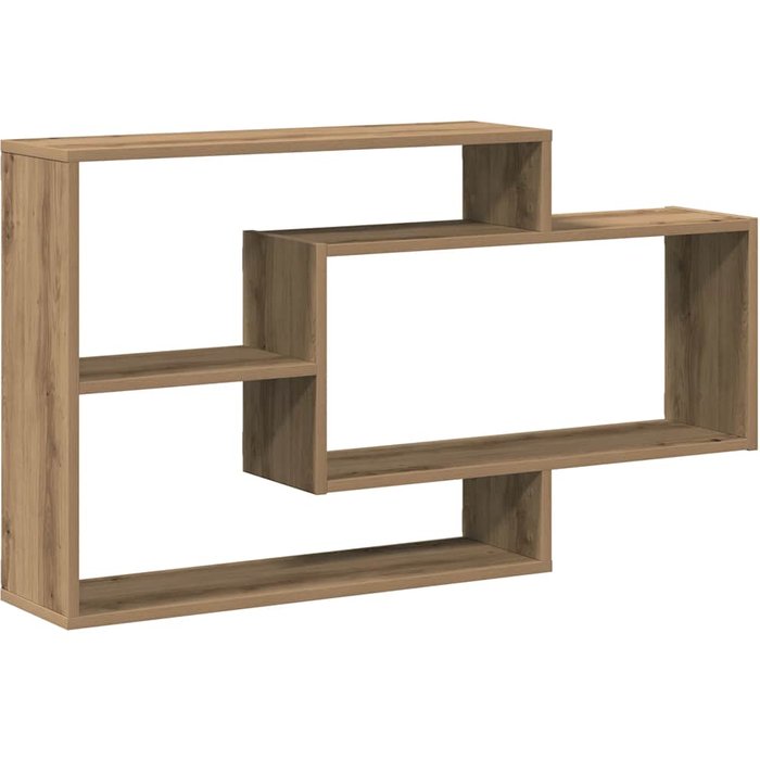 Estante de pared madera ingeniería roble artisian 104x20x58,5cm- comfortxl