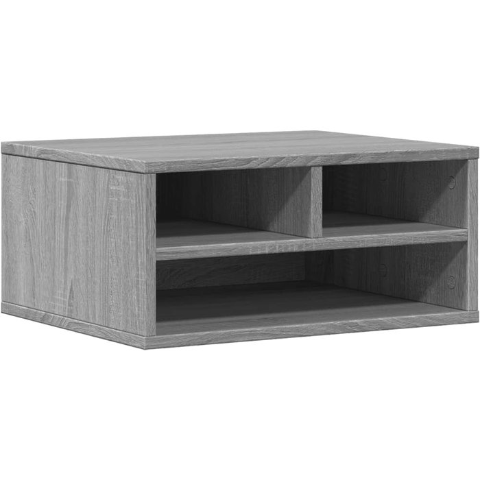 Soporte impresora madera ingeniería gris sonoma 49x40x22,5 cm