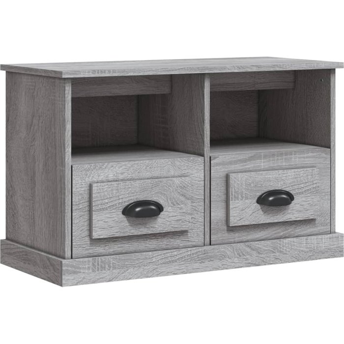 Mueble para tv madera contrachapada gris sonoma 80x35x50 cm - comfortxl