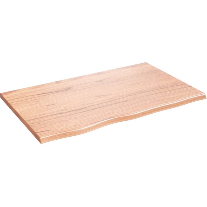 Estante de pared en madera de roble tratado marrón claro 80x50x2cm - comfortxl