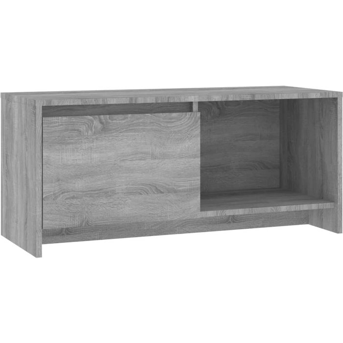 Mueble tv de madera laminada gris sonoma 90x35x40 cm - comfortxl
