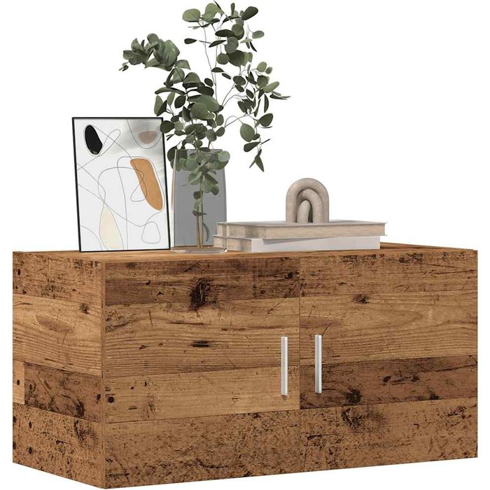 Mueble alto madera vieja 80x39x40 cm madera contrachapada