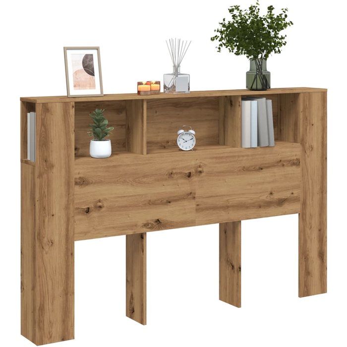Cabecero de roble artesanal 160x18,5x103,5 cm - comfortxl