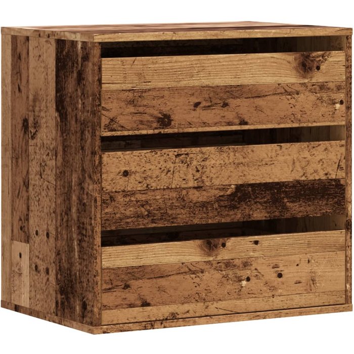 Cajonera de esquina madera ingeniería roble viejo 60x41x58 cm
