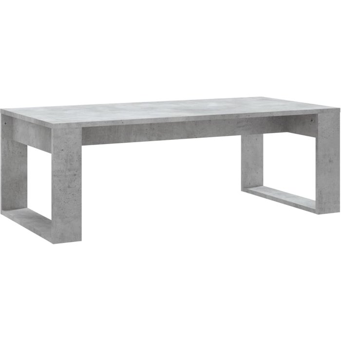 Mesa de centro madera de ingeniería gris hormigón 102x50x35 cm - comfortxl