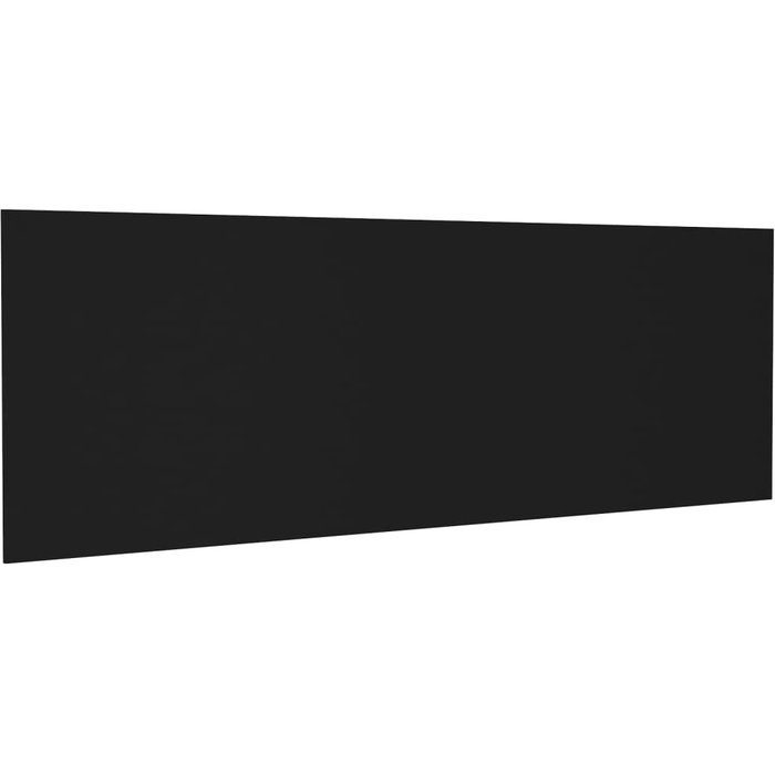 Cabecero de cama - mueble cabecero pared madera contrachapada negro 240x1,5x80cm