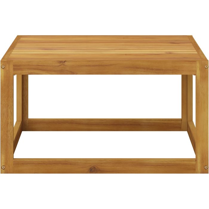 Mesa de centro de madera maciza de acacia 68x68x29 cm - comfortxl