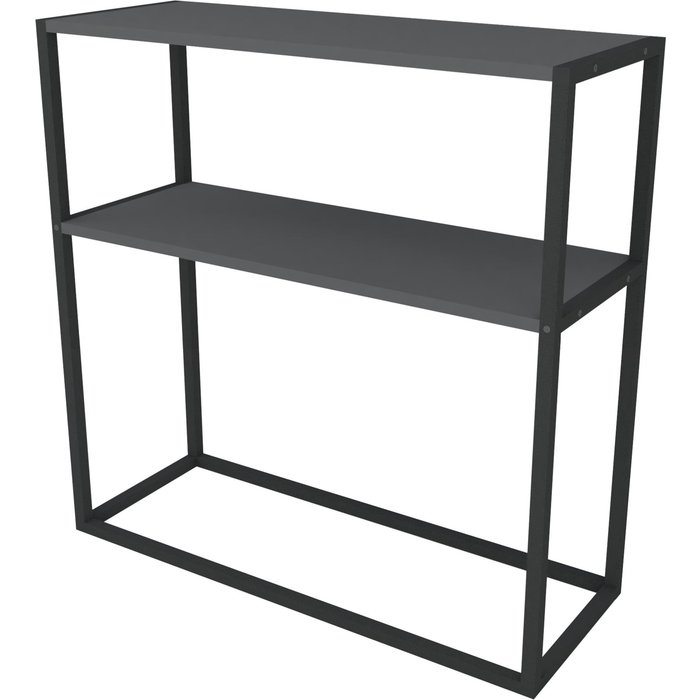 Mesa consola con superficie de almacenaje 90 x 90 x 33,5 cm antracita 03_0008568
