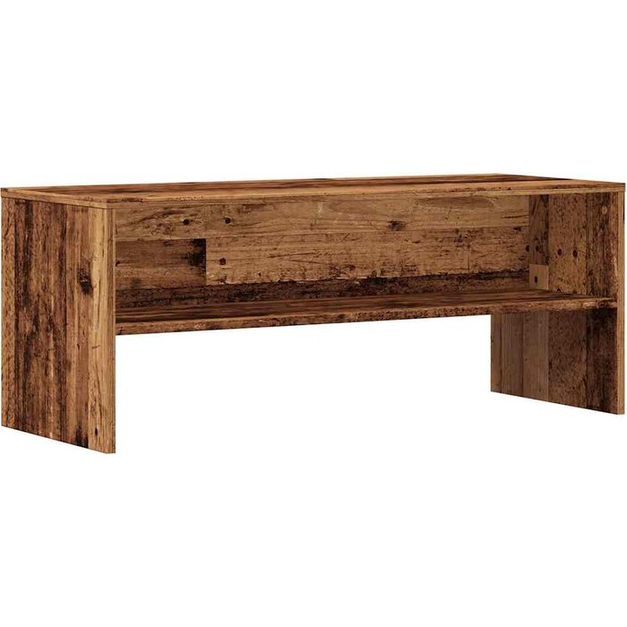 Mueble de tv de contrachapado de madera vieja 100x40x40 cm - comfortxl
