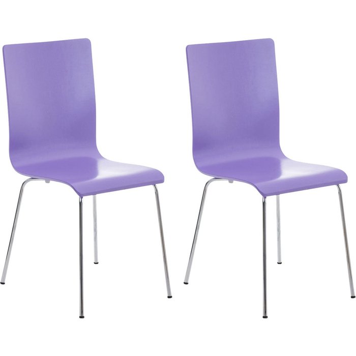 Juego de 2 sillas de visita pepe moradas