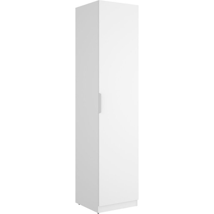 Armario emax una puerta con barra y 2 estantes blanco 203,5x45,5x51 cm