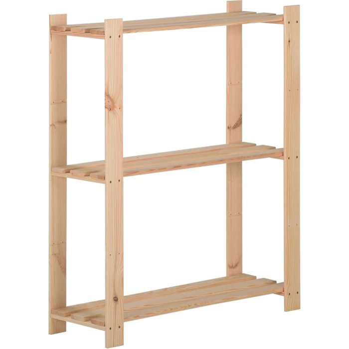 Maison exclusive - estantería de 3 niveles madera pino maciza 60x28,5x90 cm