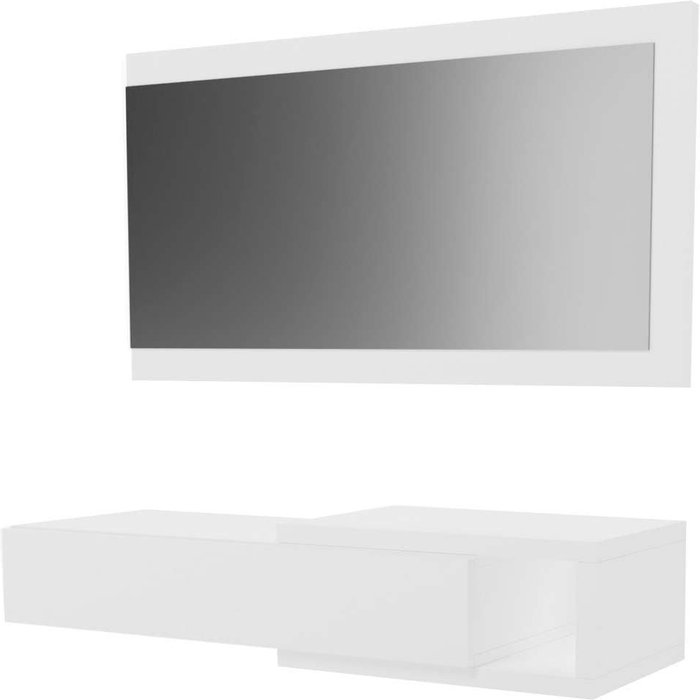 Mueble recibidor horizontal lisa blanco 75cm al x 92cm an x 26cm l