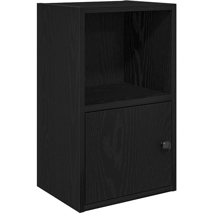 Estantería de madera de ingeniería roble negro 31x24x52 cm – comfortxl