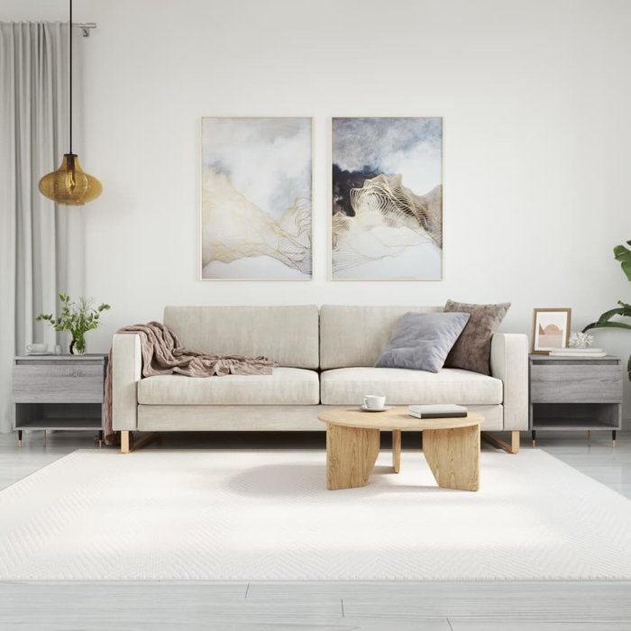 Mesas de centro 2 piezas sonoma gris 50x46x50 cm madera contrachapada