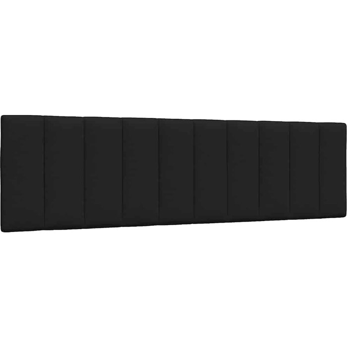 Cabecero de cama acolchado tela negro 180 cm