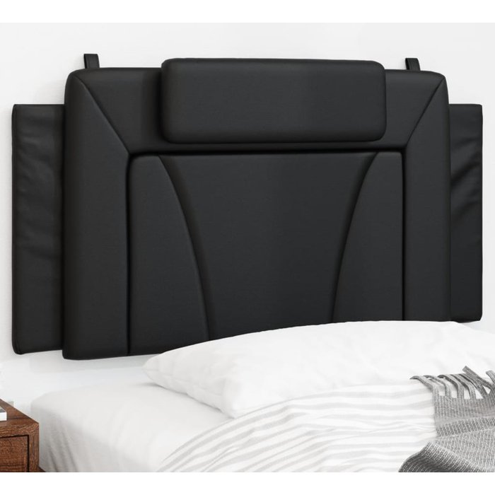 Maison exclusive - cabecero de cama acolchado viana cuero sintético negro 100 cm