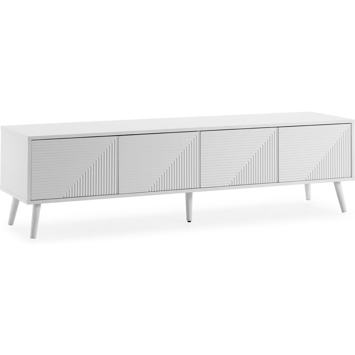 Mueble tv telmo 4 puertas color blanco 160 cm