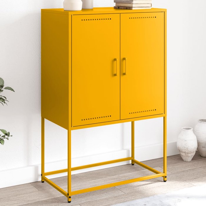 Mueble tv antracita 68x39x60,5 cm acero