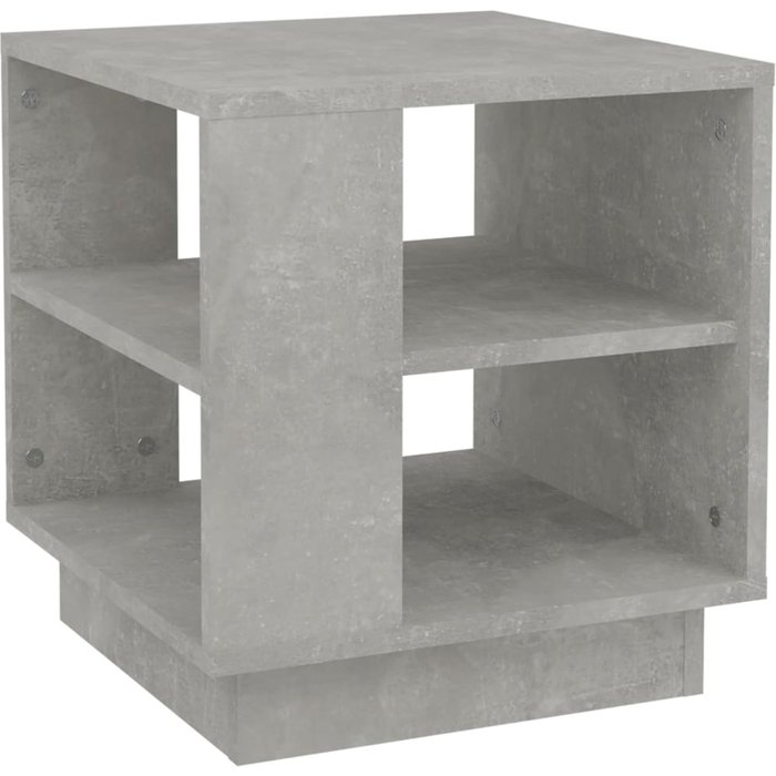 Mesa de centro madera de ingeniería gris hormigón 40x40x43 cm - comfortxl