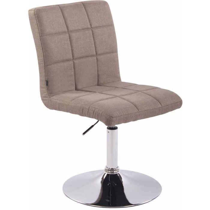 Silla ricky de tela color topo