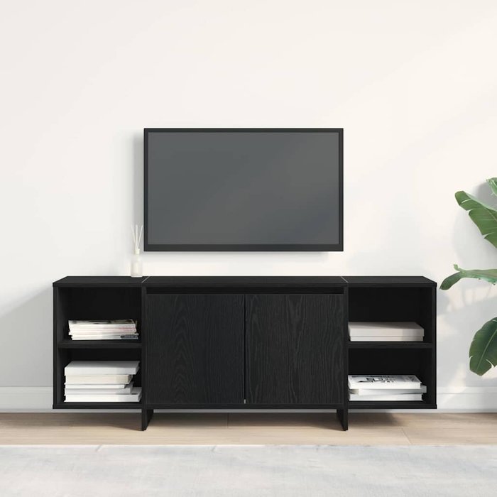 Soporte de tv negro 120 x 30 x 40.5 cm madera contrachapada