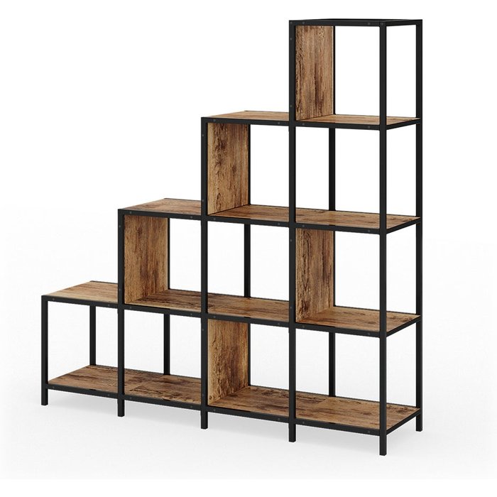 Vicco divisor de ambientes fyrk, madera antigua, 120 x 120 cm