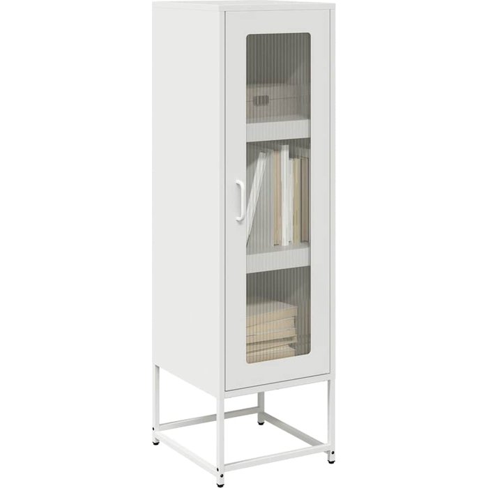 Aparador alto blanco 36x39x123 cm acero laminado en frío