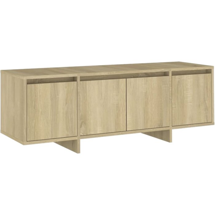 Mueble de tv de contrachapado de roble sonoma 120x30x40,5 cm - comfortxl