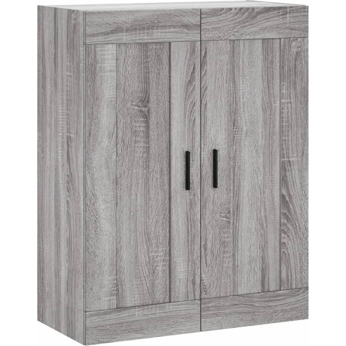 Armario de pared madera ingeniería gris sonoma 69,5x34x90 cm - comfortxl