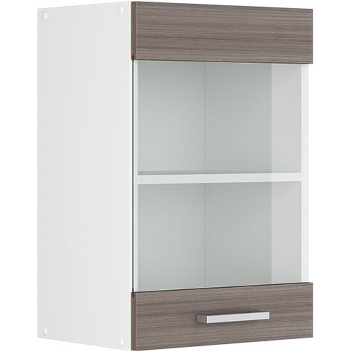 Vicco mueble alto universal r-line, gris, 40 cm con puerta de cristal