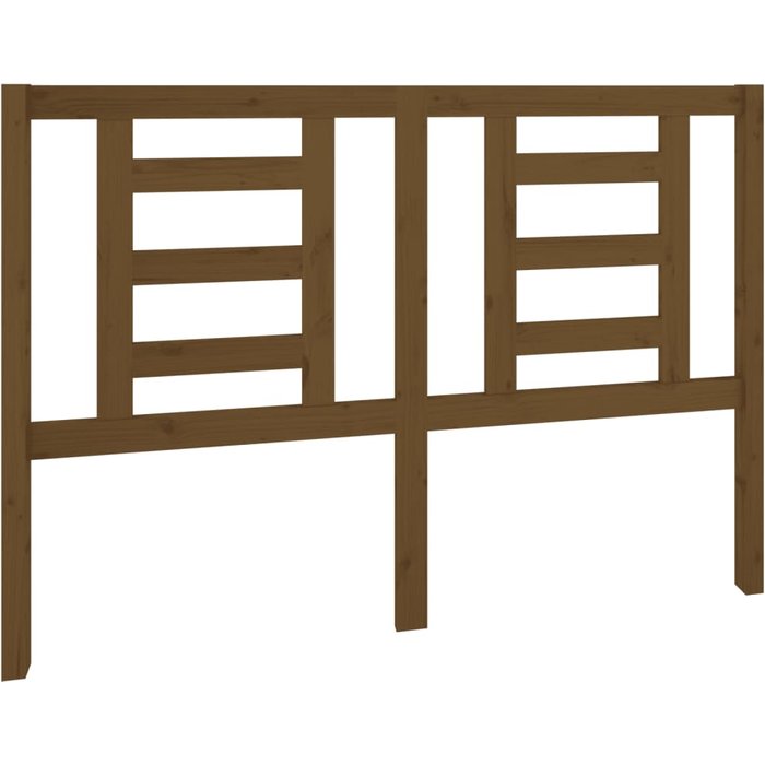 Cabecero de madera maciza de pino color marrón miel 141x4x100 cm - comfortxl