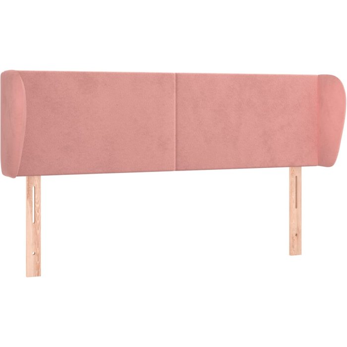 Cabecero de terciopelo rosa 147x23x78/88 cm - comfortxl