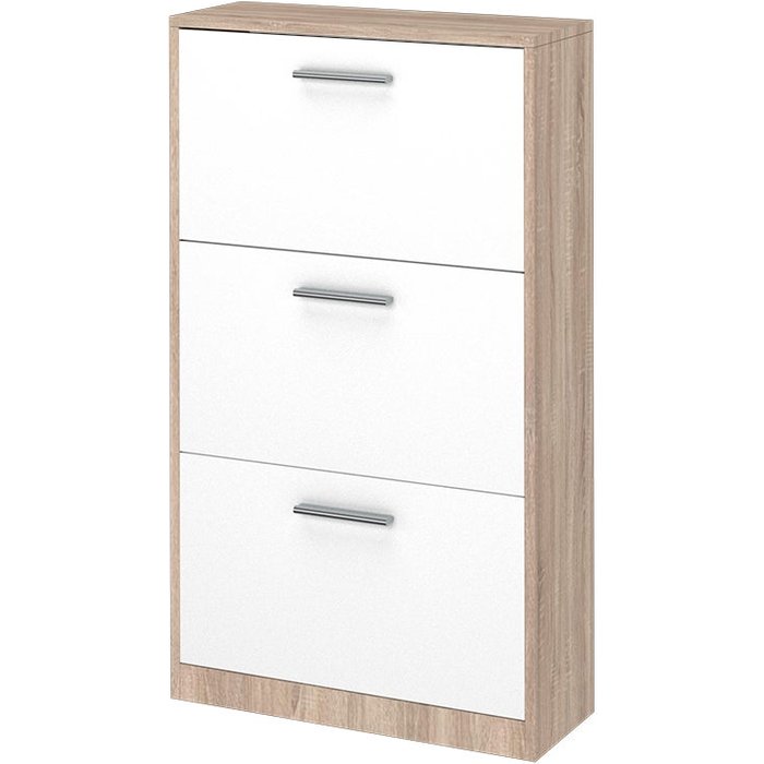 Vicco zapatera abatible gizmo, blanco/sonoma, 59 x 105 cm